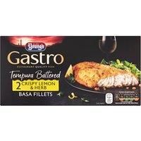 Young's Gastro Tempura Battered 2 Crispy Lemon & Herb Basa Fillets 310g