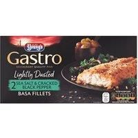 Young's Gastro 2 Lightly Dusted Sea Salt & Cracked Black Pepper Basa Fillets 310g