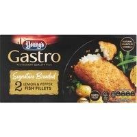 Young's Gastro Signature Breaded 2 Lemon & Pepper Fish Fillets 270g