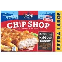 Young's Chip Shop 2 Extra Large Haddock Fillets 300g