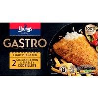 Young's Gastro 2 Sicilian Lemon & Parsley Cod Fillets 270g