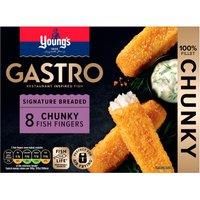 Young's Gastro Signature Breaded 8 Chunky Fish Fingers 320g