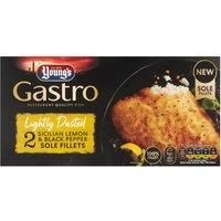 Young's Gastro 2 Sicilian Lemon & Black Pepper Sole Fillets 280g