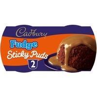 Cadbury Fudge Sticky Sponge Pudding Desserts 2x95g