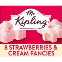 Mr Kipling 8 Strawberries & Cream French Fancies Cakes