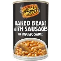 Hunger Breaks Baked Beans with Sausages in Tomato Sauce 405g