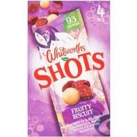 Whitworths Fruity Biscuit Shots 4 x 25g