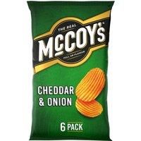 McCoy/'s Cheddar & Onion Multipack Crisps 6 Pack