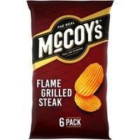 McCoy's Flame Grilled Steak Multipack Crisps 6 Pack