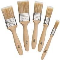 5 x Harris Fine Tip Professional Trade Quality Paint Brush Set 100% Tapered Filaments