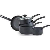 Prestige, 9x Tougher, 5 Piece Cookware Set, Durable Cookware, Superior Dimpled Non-Stick, Induction Suitable, Dishwasher and Oven Safe, Glass lids