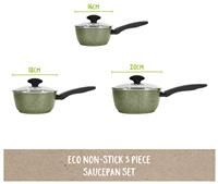 Prestige 3 Piece Aluminium Non Stick Cookware Set Prestige  - Non Stick - Size: 42cm H X 17cm W X 28cm D