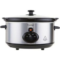 Prestige Mechanical Slow Cooker, 3.5 Litre, Silver, 3.5 Litre