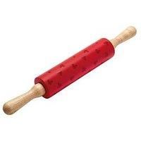 Prestige New Disney Bake with Mickey Mouse Silicone Rolling Pin for Baking with Wooden Handles & Non Stick Silicone Barrel, 45cm