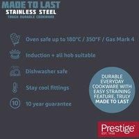 Prestige Made to Last Saucepan with Double Sided Straining Lids - 16 cm / 1.4 L