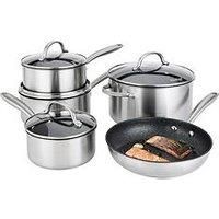 Prestige Scratch Guard Stainless Steel Non Stick 5 Piece Cookware Set,