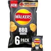 Walkers BBQ Sauce Multipack Crisps 6x25g