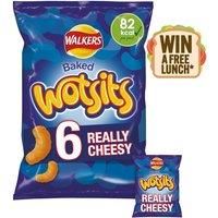 Walkers Wotsits Really Cheesy Multipack Snacks, 6 x 16.5 g (Case of 32)