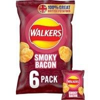 Walkers Smoky Bacon Multipack Crisps 6x25g