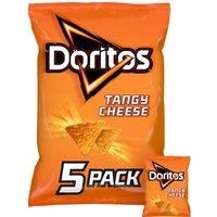 Doritos Tangy Cheese Vegetarian Tortilla Chips Multipack, Perfect for Snacking, 30 g (Pack of 5)