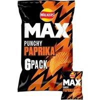 Walkers Max Punchy Paprika Multipack Crisps 6x27g