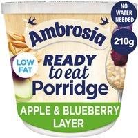 Ambrosia Ready to Eat Porridge Pot Apple & Blueberry Layer
