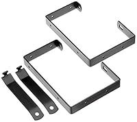 Keypak ST0555B 2 Pack Lockable Ladder Brackets, Black, 170 x 245 x 30mm, Set of 2 Pieces