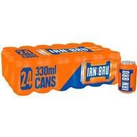 IRN-BRU | 24 x 330ml Cans | BRU/'d in Scotland Since 1901 to a Secret Recipe With 32 Flavours | It Tastes Magic