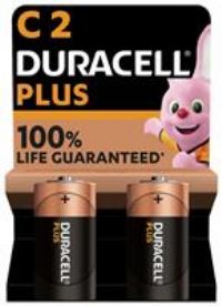 Duracell 81275429 Plus C Battery - 2 Pack
