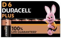 D Batteries - Duracell Plus D LR20 Batteries | 6 Pack