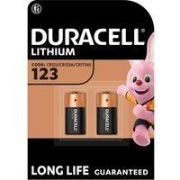 GENUINE 2X DURACELL CR123 3V PHOTO BATTERY DL123A/CR17345 EXPIRY 2028