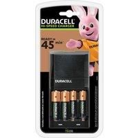 Duracell CEF27 Fast Battery Charger + 2 AA + 2 AAA Rechargeable Batteries New UK