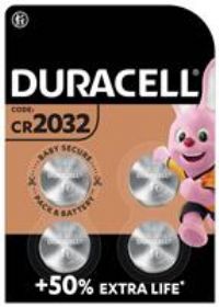 4 x Duracell CR2032 3V Lithium Coin Cell Battery 2032 button DL2032 New