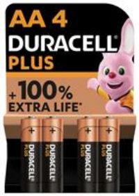 Duracell | Plus Power Alkaline Batteries | AA 4pk