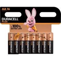 DURACELL Plus AA Alkaline Batteries  Pack of 16
