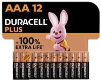 Duracell NEW Plus AAA Alkaline Batteries [Pack of 12], 1.5V LR03 MN2400