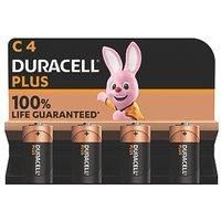 Duracell | Plus Power Alkaline Batteries | C 4pk
