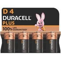 Duracell | Plus Power Alkaline Batteries | D 4pk