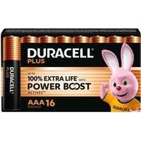 DURACELL Plus AAA Alkaline Batteries - Pack of 16