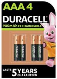 Duracell AAA Recharge Ultra 4 pcs Batteries