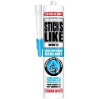 Evo-Stik Sticks Like Waterproof Sealant C20 White New Bostik