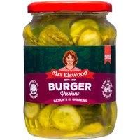 Mrs Elswood Burger Gherkins Pickled 670g