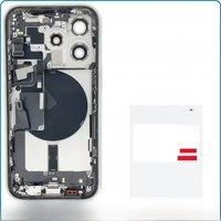Original Disassembled Middle Housing, Back Glass Cover for iPhone 15 Pro Max with Battery, NFC