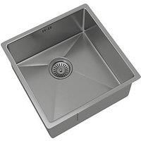 Sauber Stainless Steel Undermount Inset Single Bowl Kitchen Sink