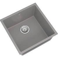 Sauber Grey Composite Undermount Inset Kitchen Sink