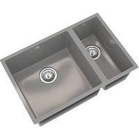 ETAL Comite 1.5 Bowl Composite Kitchen Sink Gloss Grey Left-Hand 670mm x 440mm (392RG)