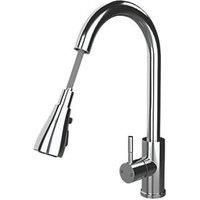 Ellsi Kitchen Sink Mixer with Pull out Spray and Swivel Spout - Chrome