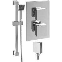 ETAL Spahr Rear-Fed Concealed Polished Chrome Thermostatic Mixer Shower (358PY)