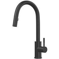 ETAL Velia Concealed Pull-Out Kitchen Mixer Tap Matt Black (607FJ)