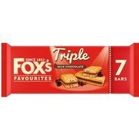 Fox's Favourites Triple Milk Chocolate Layered Biscuit Bar 7 x 19g (133g)